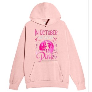 In October We Wear Pink Pumpkin Breast Cancer Awareness Cute Urban Pullover Hoodie