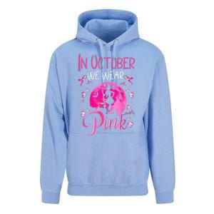 In October We Wear Pink Pumpkin Breast Cancer Awareness Cute Unisex Surf Hoodie