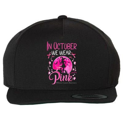 In October We Wear Breast Cancer Awareness Wool Snapback Cap