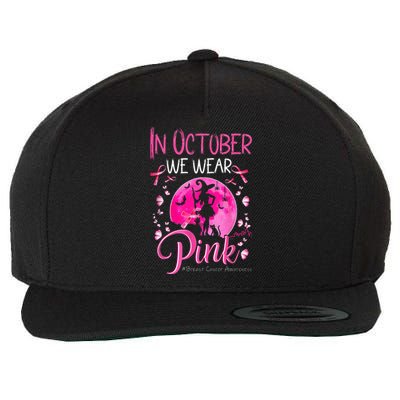 In October We Wear Breast Cancer Awareness Wool Snapback Cap