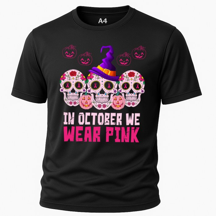 In October We Wear Pink Day Of The Dead Skulls Cooling Performance Crew T-Shirt