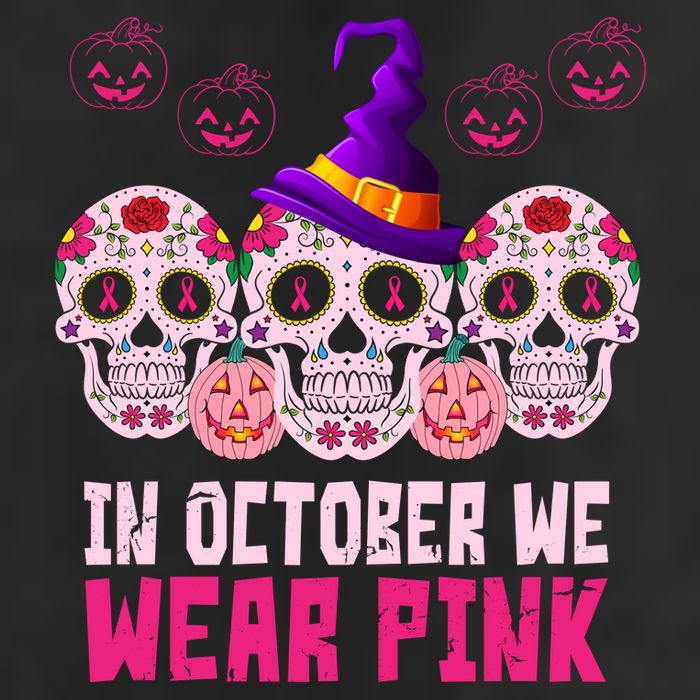 In October We Wear Pink Day Of The Dead Skulls Adult Drive Performance Visor
