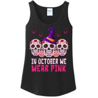 In October We Wear Pink Day Of The Dead Skulls Ladies Essential Tank