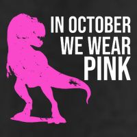 In October We Wear Pink Dinosaur T Rex 11oz C Handle Ceramic Mug