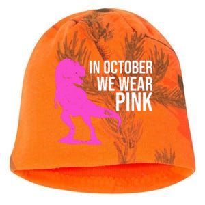 In October We Wear Pink Dinosaur T Rex Kati - Camo Knit Beanie