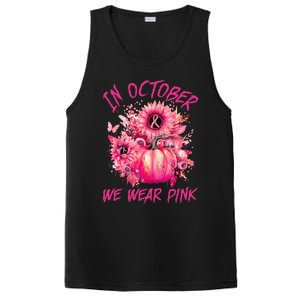 In October We Wear Pink Pumpkin Breast Cancer Awareness Cute PosiCharge Competitor Tank