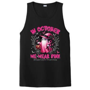 In October We Wear P.Ink Ghost Witch Breast Cancer Awareness Gift PosiCharge Competitor Tank