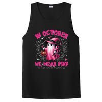 In October We Wear P.Ink Ghost Witch Breast Cancer Awareness Gift PosiCharge Competitor Tank