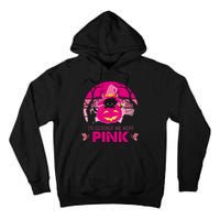 In October We Wear Pink Dinosaur Cat Witch Tall Hoodie