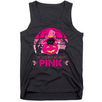 In October We Wear Pink Dinosaur Cat Witch Tank Top