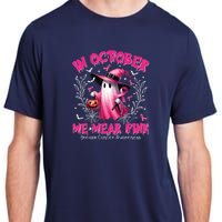 In October We Wear Ghost Witch Breast Cancer Awareness Adult ChromaSoft Performance T-Shirt