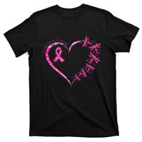 In October We Wear Pink Breast Cancer Awareness Dragonfly T-Shirt