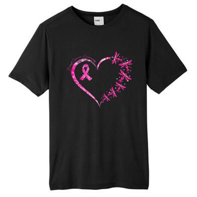 In October We Wear Pink Breast Cancer Awareness Dragonfly Tall Fusion ChromaSoft Performance T-Shirt