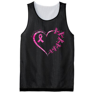 In October We Wear Pink Breast Cancer Awareness Dragonfly Mesh Reversible Basketball Jersey Tank