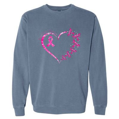 In October We Wear Pink Breast Cancer Awareness Dragonfly Garment-Dyed Sweatshirt