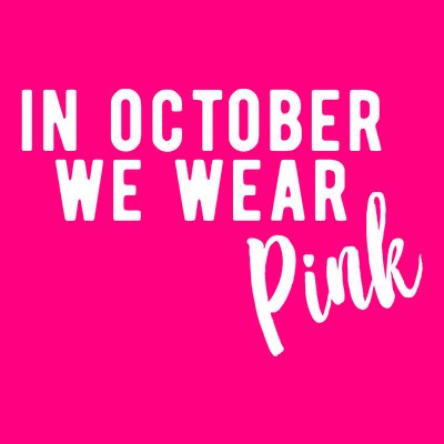 In October We Wear Pink T-Shirt
