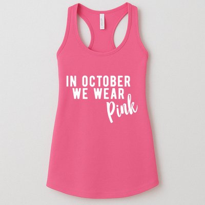 In October We Wear Pink Womens Tank Top