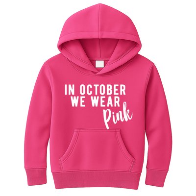 In October We Wear Pink Kids Hoodie