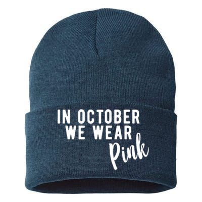 In October We Wear Pink Sustainable Knit Beanie