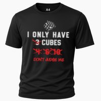 I Only Want Puzzle Cube Funny Speed Cubing Math Cooling Performance Crew T-Shirt