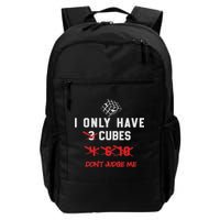 I Only Want Puzzle Cube Funny Speed Cubing Math Daily Commute Backpack