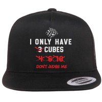 I Only Want Puzzle Cube Funny Speed Cubing Math Flat Bill Trucker Hat