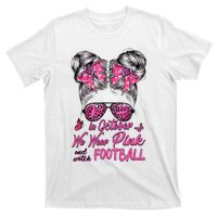 In October We Wear Pink And Watch Football Breast Cancer T-Shirt