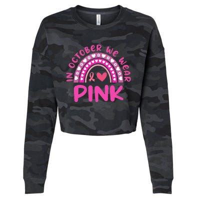 In October We Wear Pink Cropped Pullover Crew