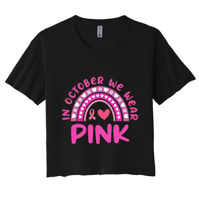 In October We Wear Pink Crop Top
