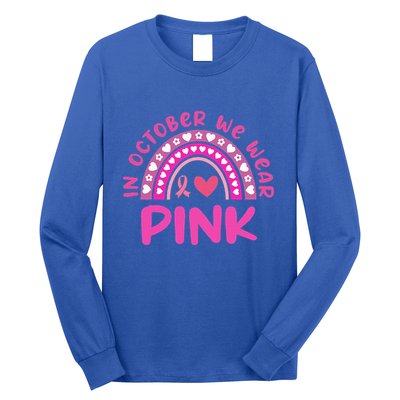 In October We Wear Pink Long Sleeve Shirt