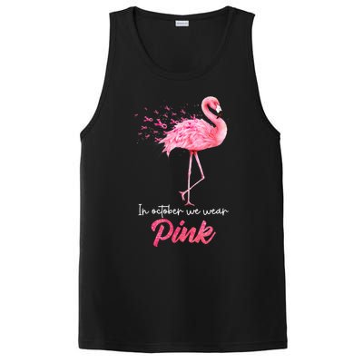 In October We Wear Flamingo Breast Cancer Awareness Meaningful Gift PosiCharge Competitor Tank