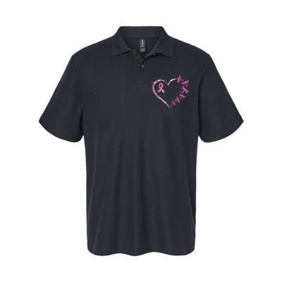 In October We Wear Pink Breast Cancer Awareness Dragonfly Softstyle Adult Sport Polo