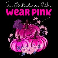 In October We Wear Pink Pumpkin Fall 16 in Basic Backpack
