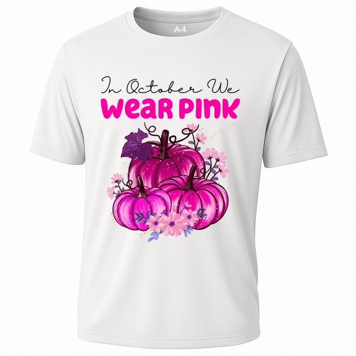 In October We Wear Pink Pumpkin Fall Cooling Performance Crew T-Shirt