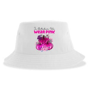 In October We Wear Pink Pumpkin Fall Sustainable Bucket Hat