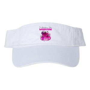 In October We Wear Pink Pumpkin Fall Valucap Bio-Washed Visor