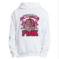 In October We Wear Pink Pumpkin Breast Cancer Awareness Urban Pullover Hoodie