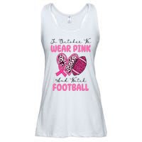 In October We Wear Pink And Watch Football Breast Cancer Ladies Essential Flowy Tank