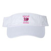 In October We Wear Pink And Watch Football Breast Cancer Valucap Bio-Washed Visor