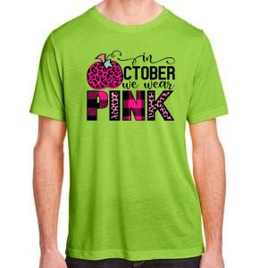 In October We Wear Pink Breast Cancer Pumpkin Adult ChromaSoft Performance T-Shirt