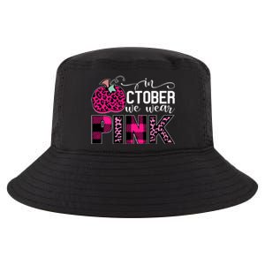 In October We Wear Pink Breast Cancer Pumpkin Cool Comfort Performance Bucket Hat