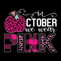 In October We Wear Pink Breast Cancer Pumpkin Bucket Hat