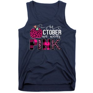 In October We Wear Pink Breast Cancer Pumpkin Tank Top