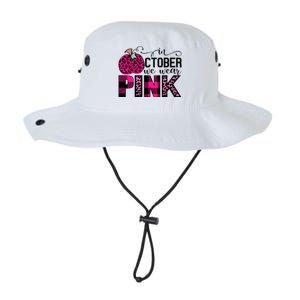 In October We Wear Pink Breast Cancer Pumpkin Legacy Cool Fit Booney Bucket Hat