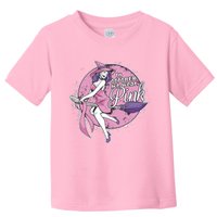 In October We Wear Pink Ribbon Witch Halloween Breast Cancer Toddler T-Shirt