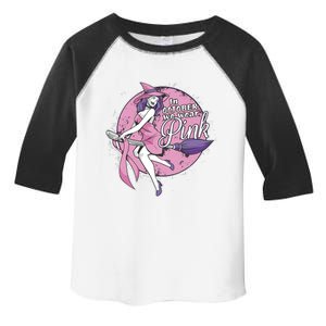 In October We Wear Pink Ribbon Witch Halloween Breast Cancer Toddler Fine Jersey T-Shirt