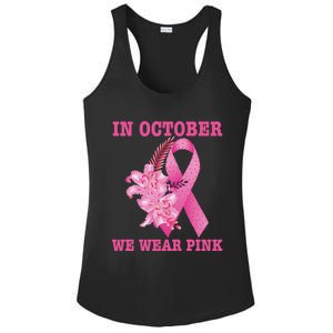 In October We Wear Cool Gift Ladies PosiCharge Competitor Racerback Tank