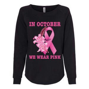 In October We Wear Cool Gift Womens California Wash Sweatshirt