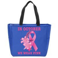 In October We Wear Cool Gift Zip Tote Bag