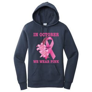 In October We Wear Cool Gift Women's Pullover Hoodie